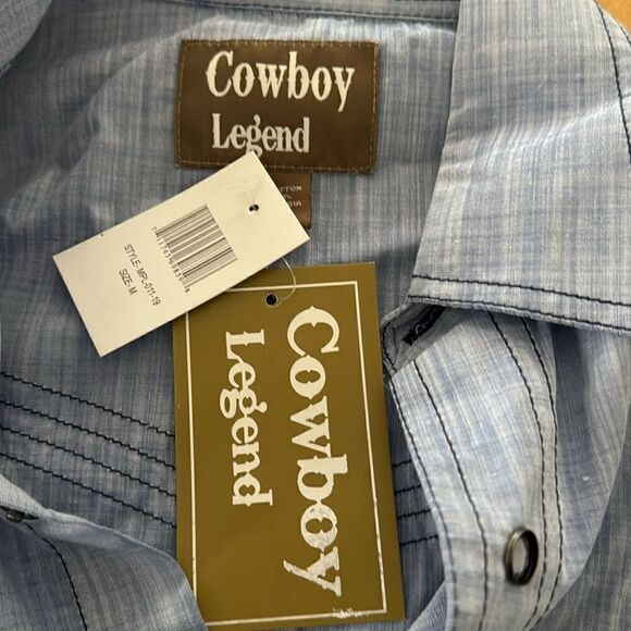 COWBOY LEGEND western style men’s shirt NWT - Picture 6 of 7